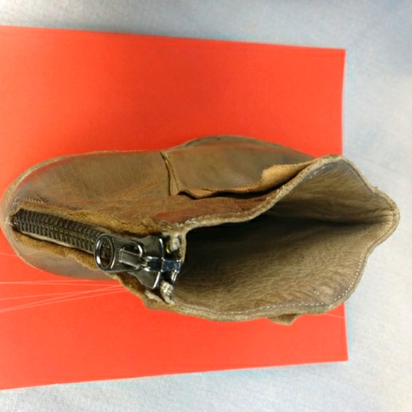 Nylo ALL LEATHER Welted Sole Stacked heel Ankle Boot Handmade in Europe 38Brown - Picture 9 of 16